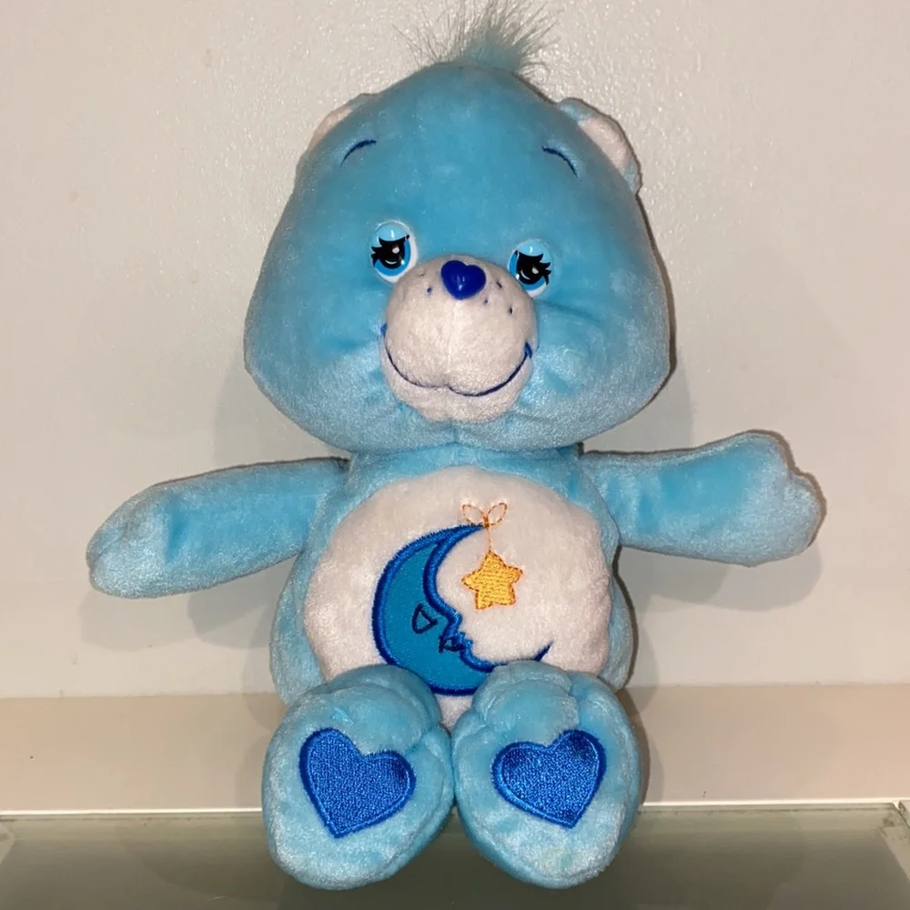 Vintage 2002 Care Bears, Plush-Cheer Bear, Wish Bear, Bedtime Bear-Lot of 3 - Picture 9 of 11